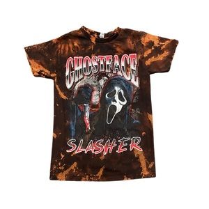 Ghost Face Slasher tie dye tee shirt
